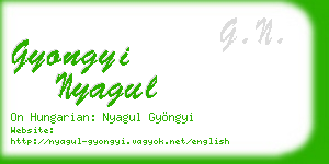 gyongyi nyagul business card