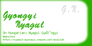 gyongyi nyagul business card